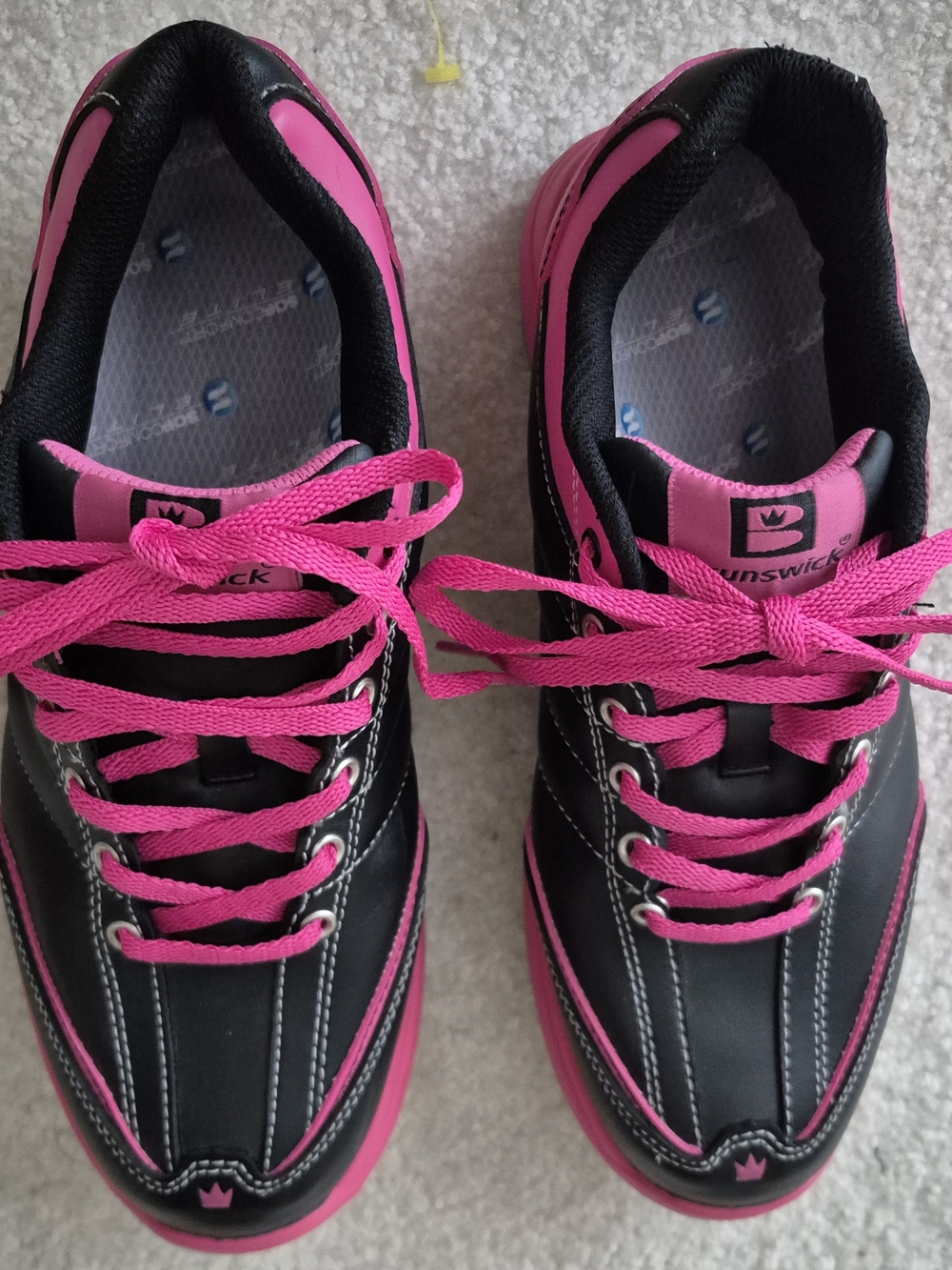 Women's Black & Pink Bowling Shoes